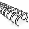 Black 2:1 Wire-O Twin-Loop Binding Spines (Box of 100) - Image 2