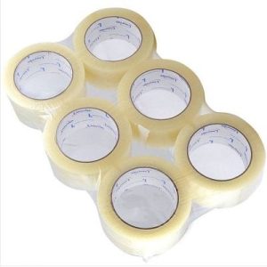 SLMF4085-05-6 Premium Clear Carton Sealing Tape - 2"x110YD, 1.85ML - 6 Rolls